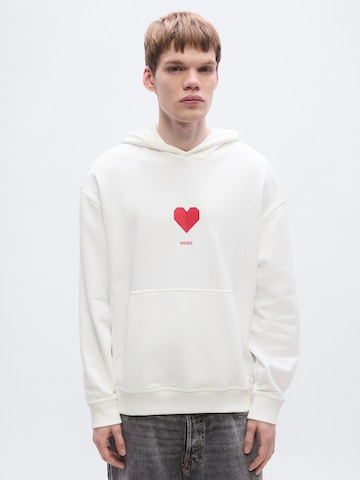 HUGO Majica 'Dalentinos' | bela barva