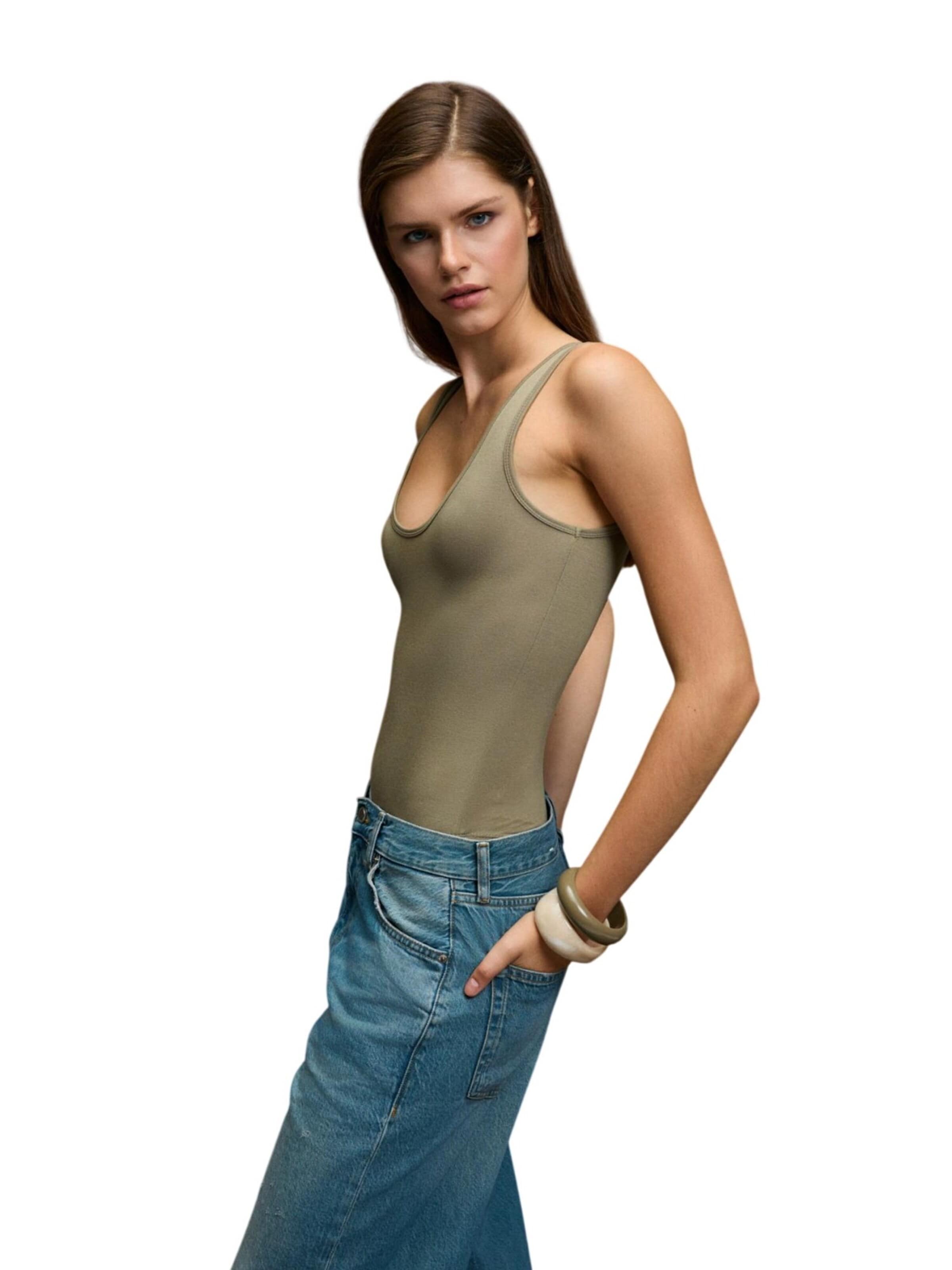 Grimelange Bodysuit in Green