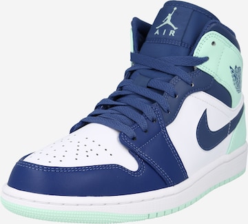 Jordan High-Top Sneakers in Blue: front