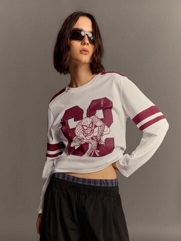 Bershka Shirt in White: front