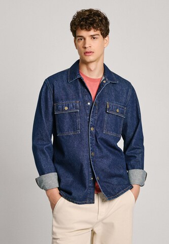Pepe Jeans Regular fit Overhemd in Blauw: voorkant