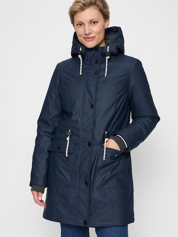 Covered Jacke 'Paula' in Blau: Vorderseite