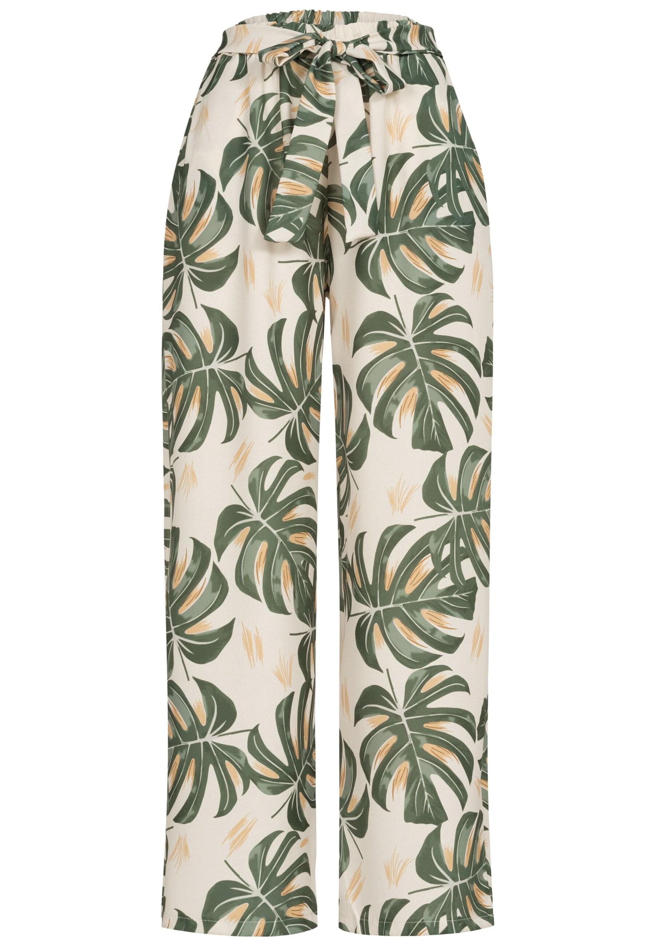 Cloud5ive Wide Leg Hose in Grün: Vorderseite