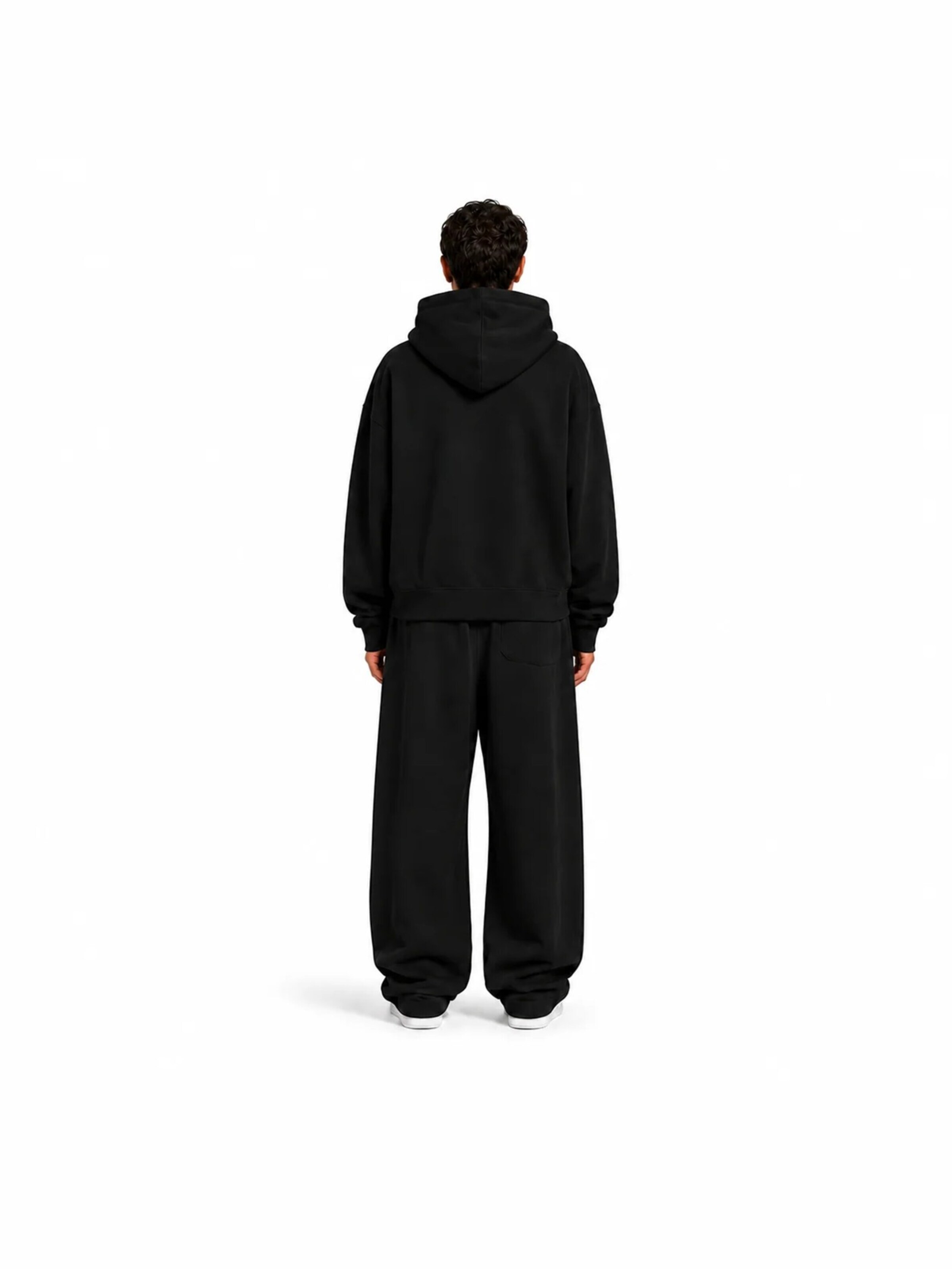 Loosefit Pantalon de sport 'Sweatpant - Black' 4thD en noir