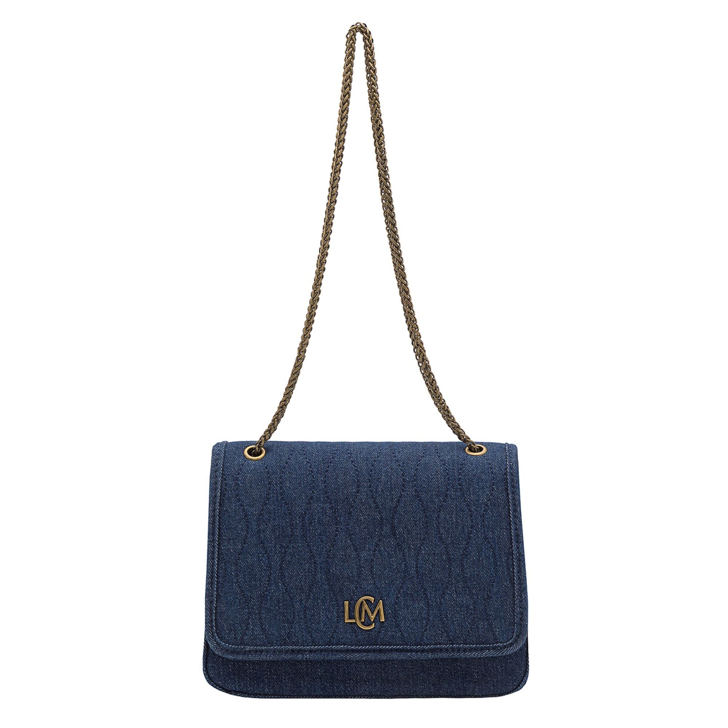 L.CREDI Crossbody bag 'Mareike' in Blue: front