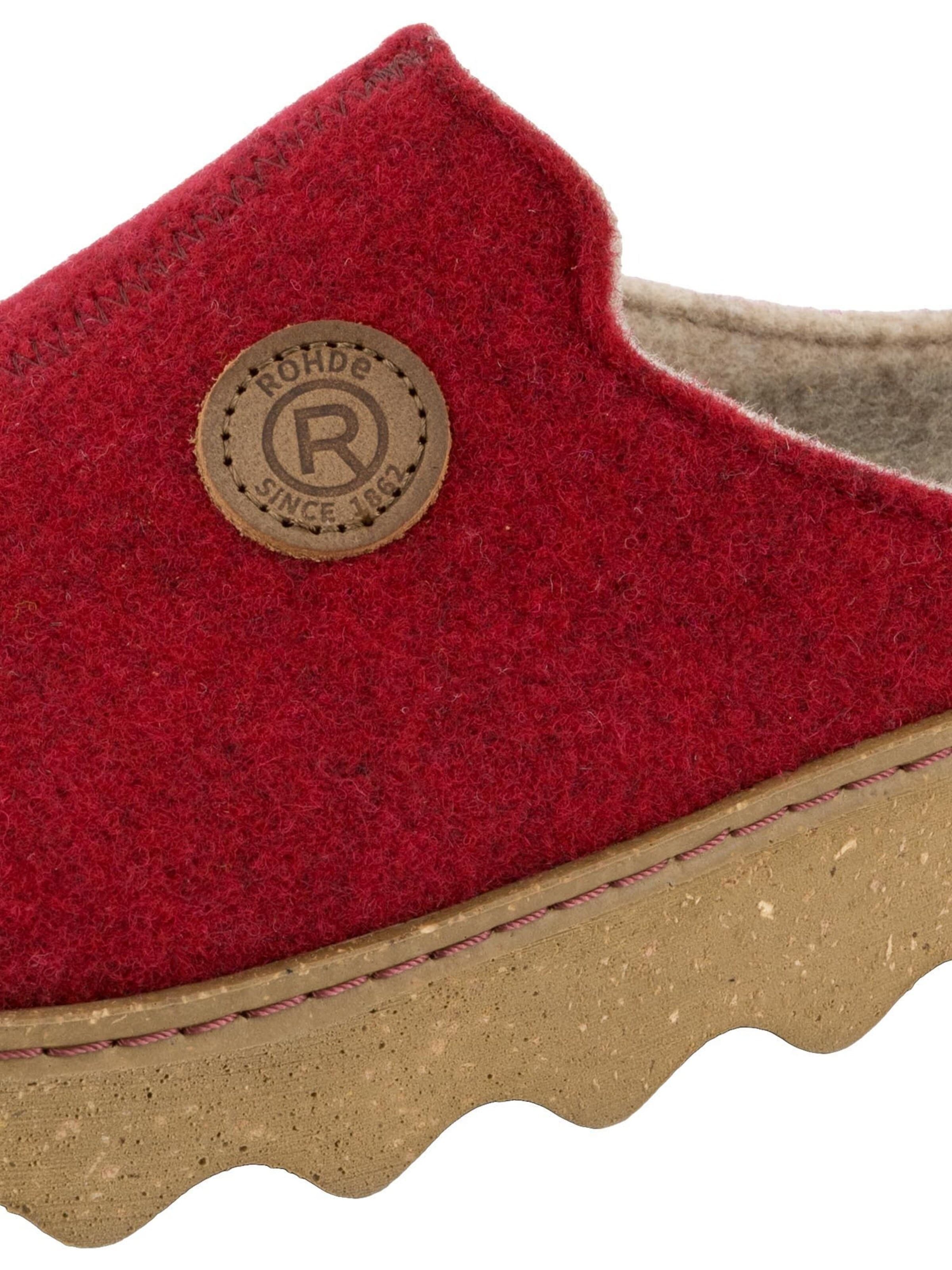 ROHDE Clogs 'Foggia-D' in Rood