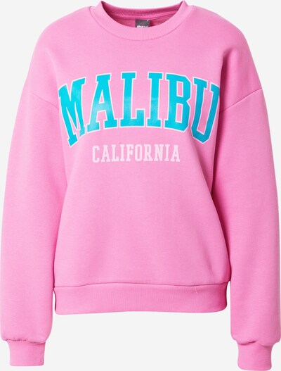 Gina Tricot Sweat-shirt 'Riley' en turquoise / rose / rose clair, Vue avec produit