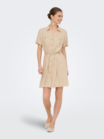 ONLY Shirt dress 'ONLGOA' in Beige