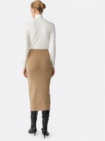 Jupe Ethiquet en beige