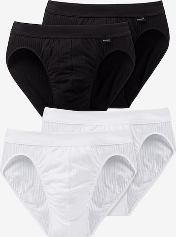 SCHIESSER Slip 'Authentic' in Zwart: voorkant