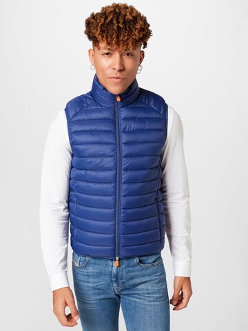 SAVE THE DUCK Bodywarmer 'Adam' in Blauw: voorkant