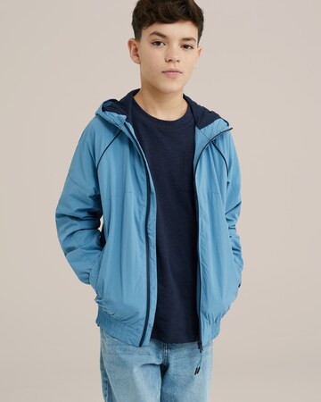 WE Fashion Between-season jacket in Blue: front