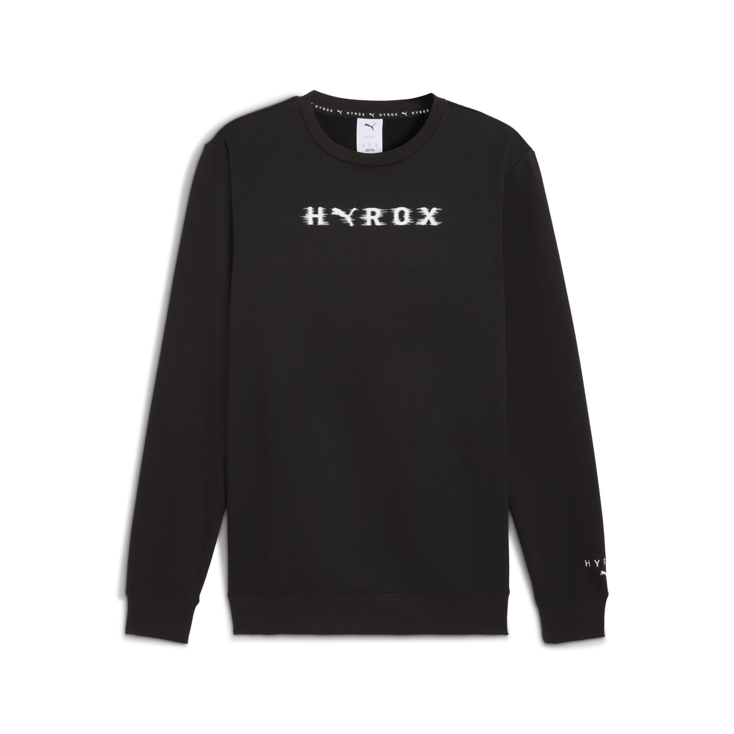 PUMA Sports sweatshirt 'Puma x Hyrox' in Black: front