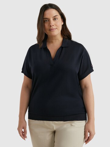 Tommy Hilfiger Curve Shirt in Blau: Vorderseite