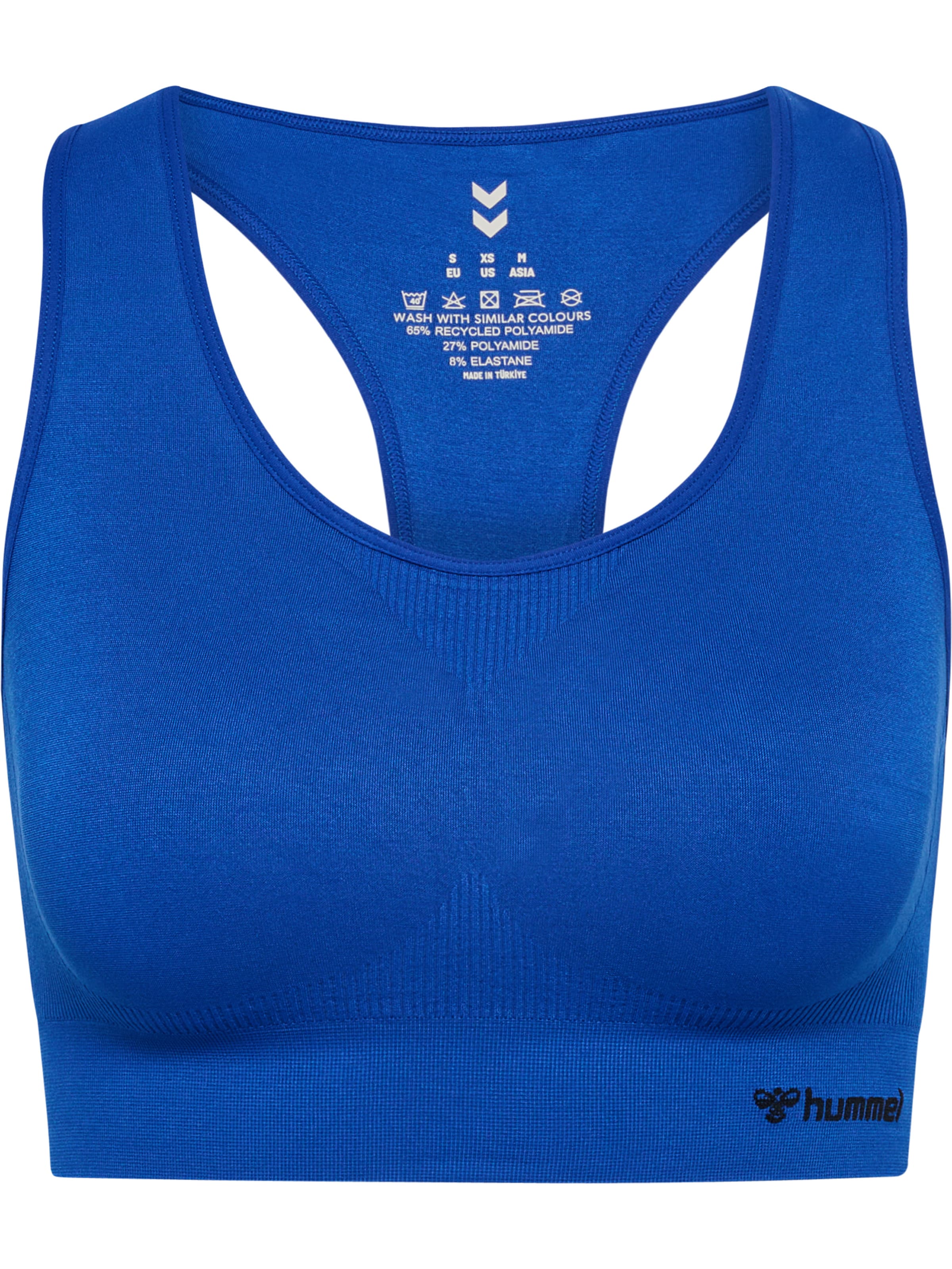 Hummel Bustier Sport bh 'Tif' in Blauw: voorkant