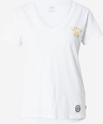 LEVI'S ® Μπλουζάκι 'Graphic Perfect Vneck' σε λευκό: μπροστά