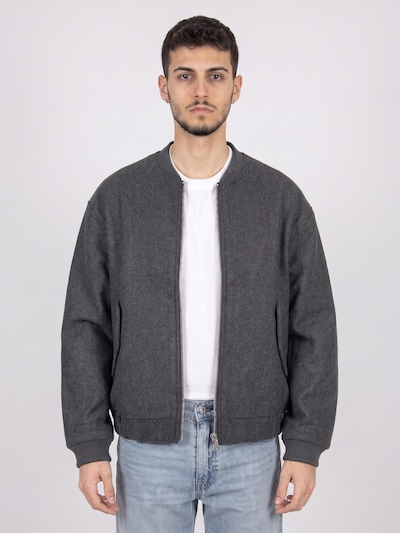 Only & Sons Übergangsjacke 'Worf Life Bomber Jacket OTW -- Dark Grey Melange Men's Jacket ONLY &amp; SONS'‌‌ in S in grau, Produktansicht