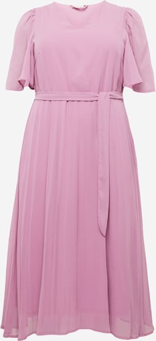 ONLY Carmakoma Kleid in Pink: predná strana