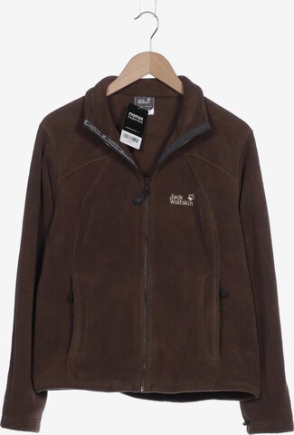 JACK WOLFSKIN Sweatshirt & Zip-Up Hoodie in XL in Brown: front