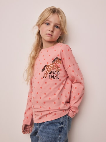 Next T-shirt i rosa: framsida