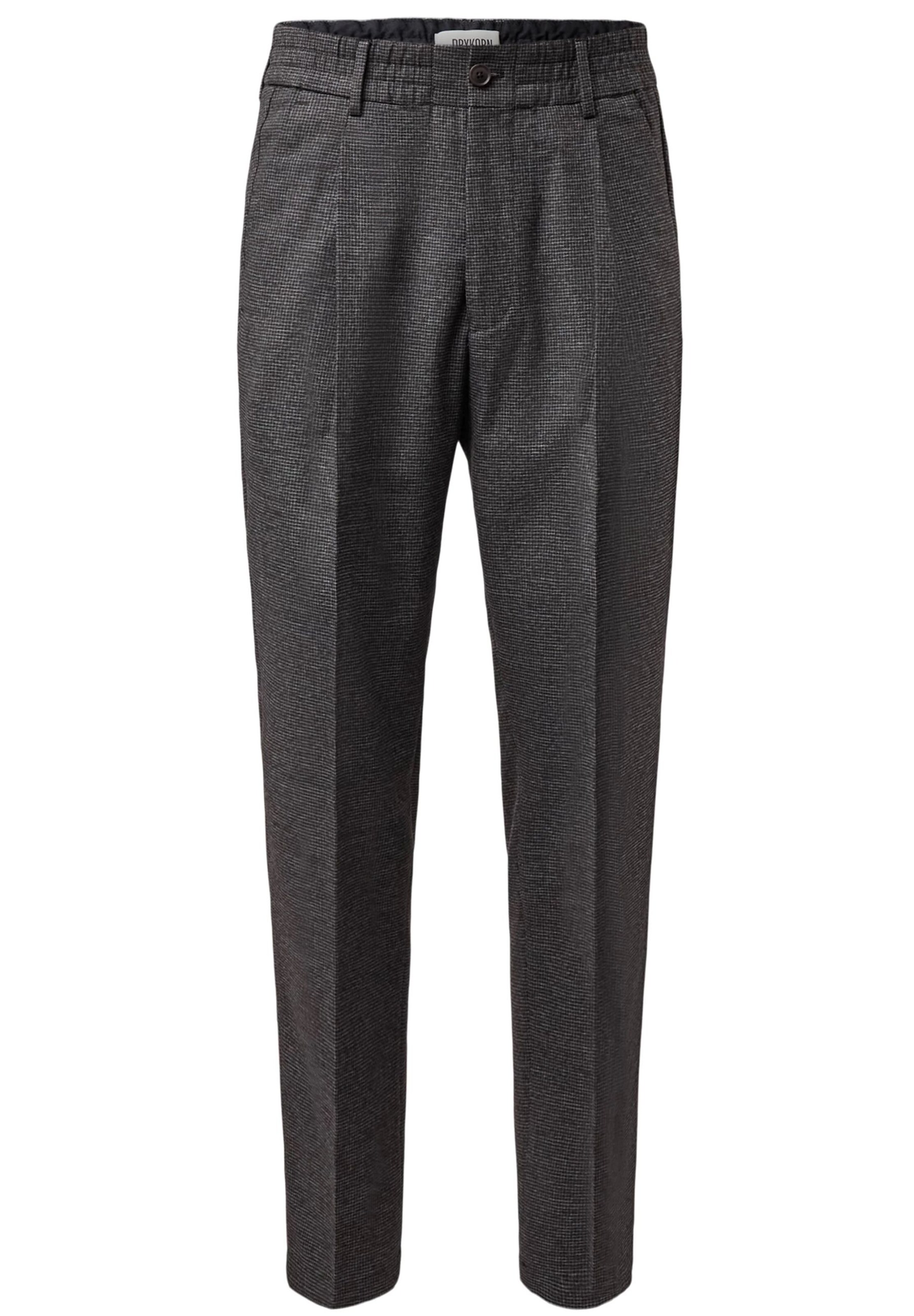 DRYKORN Regular Chino Pants in Grey: front