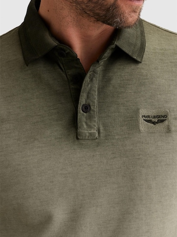 Maglietta 'Polo shirt with cold-dye wash and flight pocket' di PME Legend in verde