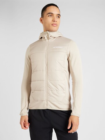 Veste outdoor ADIDAS TERREX en beige : devant