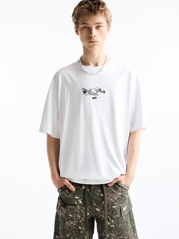 Pull&Bear T-Shirt in Weiß: Vorderseite