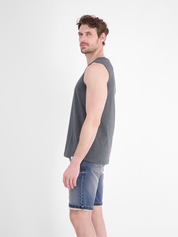 LERROS Luftiges Tanktop aus Baumwolle mit trendigem Slogan-Print in Grau