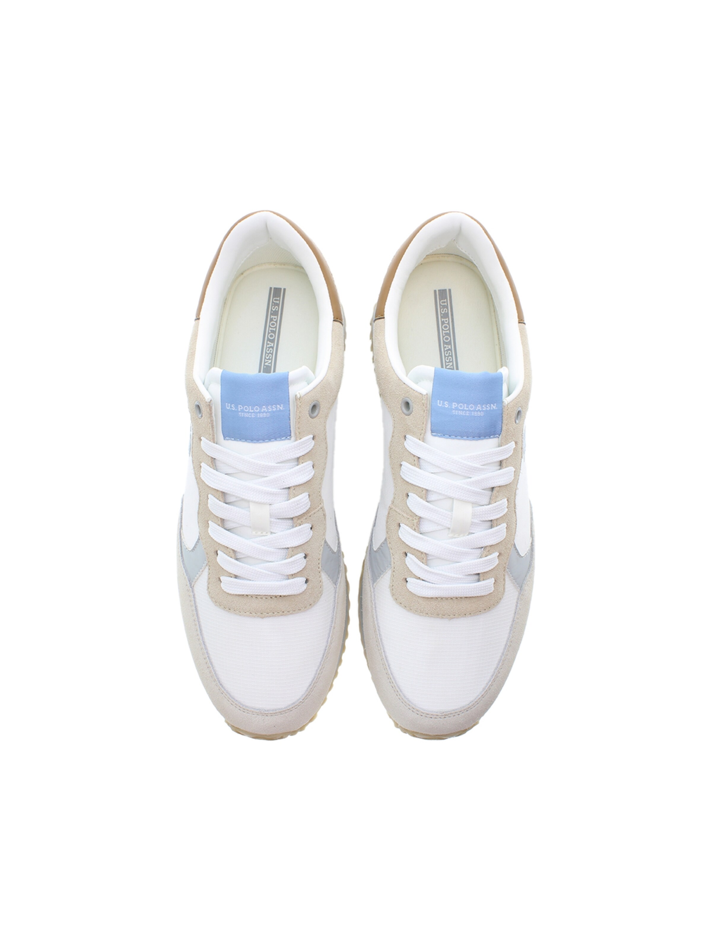 Baskets basses 'Cleef' U.S. POLO ASSN. en blanc