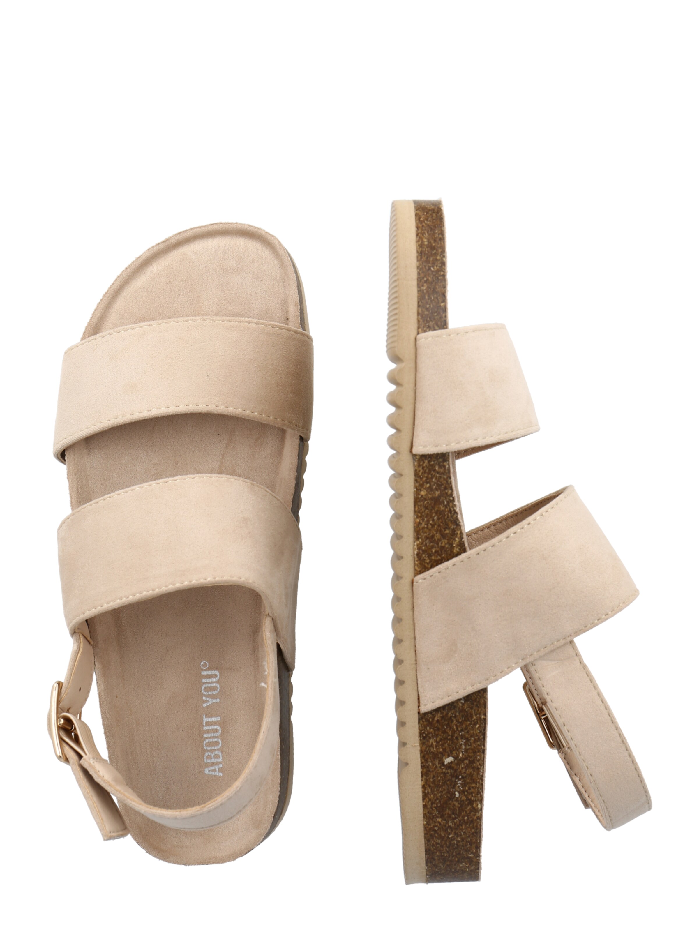 ABOUT YOU Сандали 'Defne' в бежово