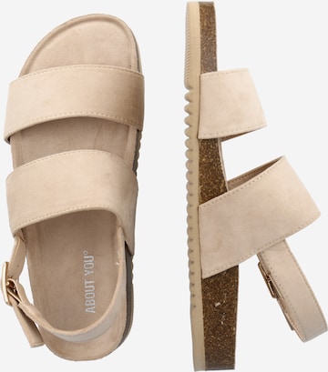 ABOUT YOU Sandals 'Defne' in Beige