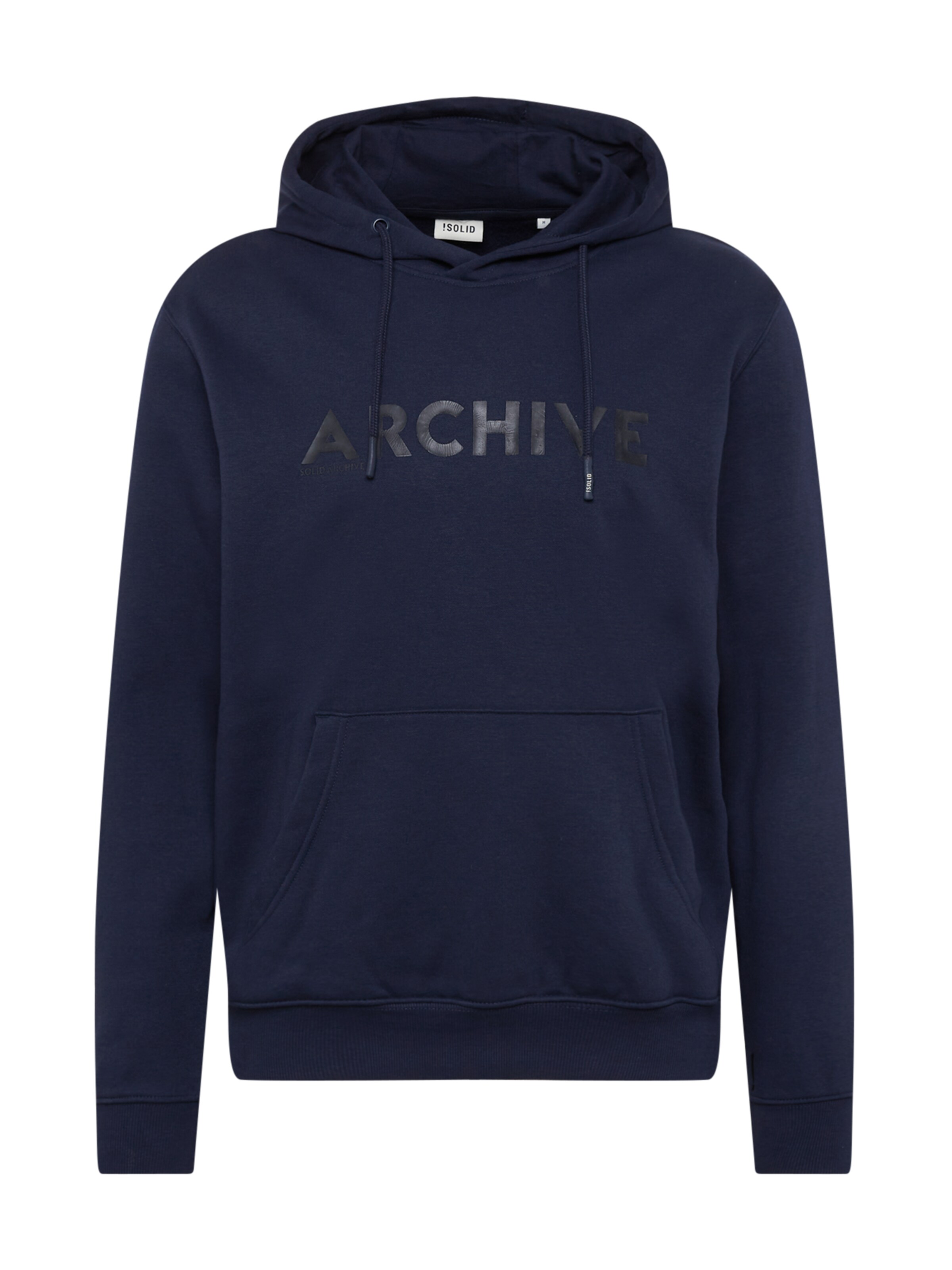 Sweat-shirt 'Callen' !Solid en bleu : devant