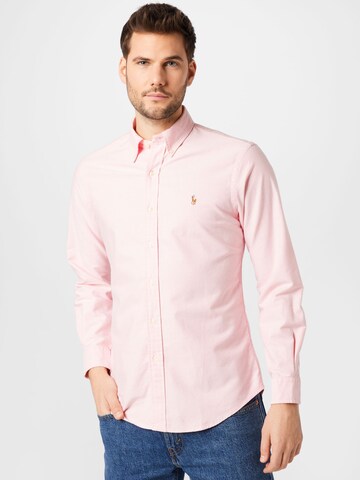 Coupe regular Chemise Polo Ralph Lauren en rose : devant