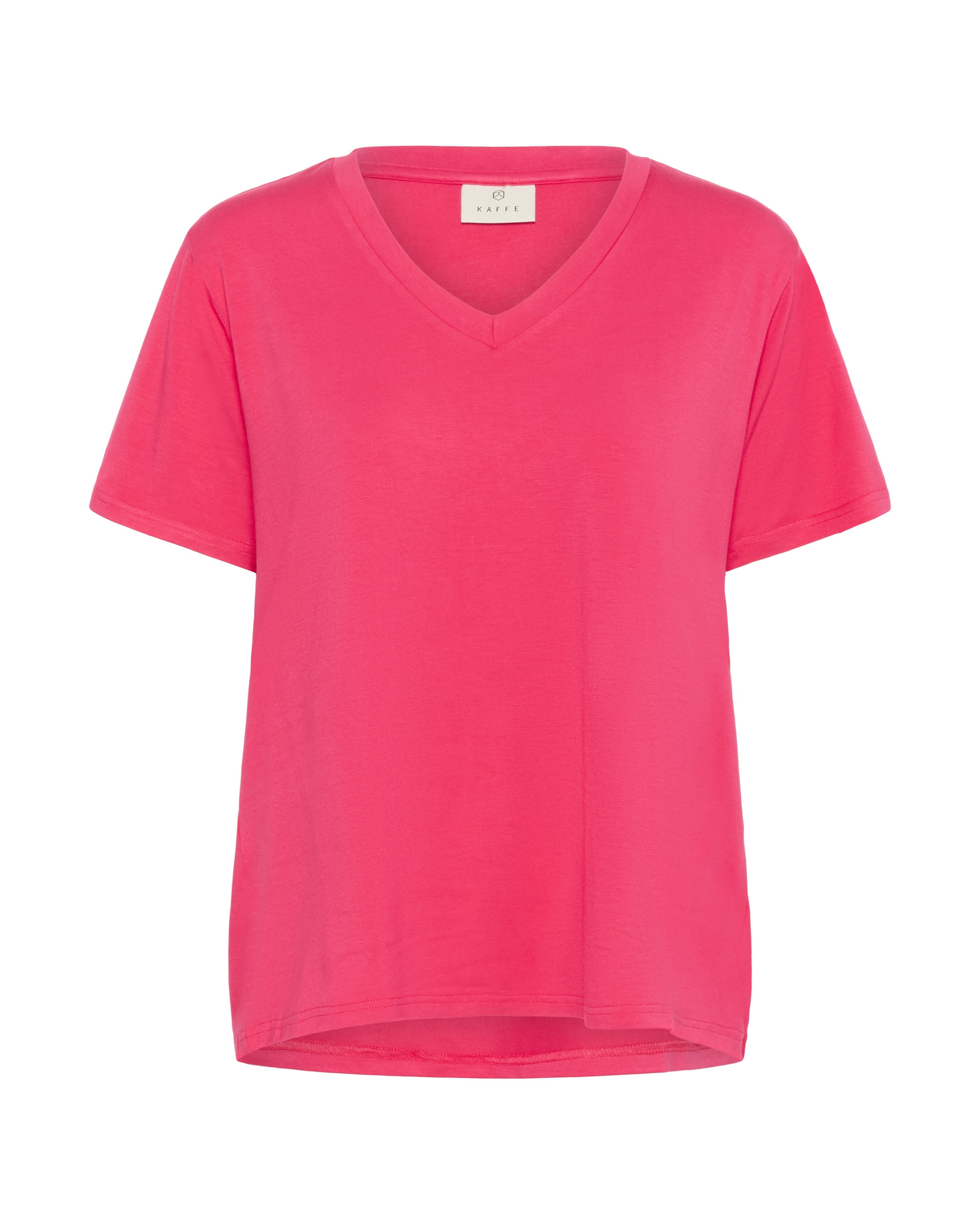 T-shirt Kaffe en rose : devant