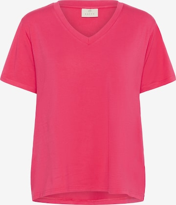 rožinė Kaffe Marškinėliai: priekis