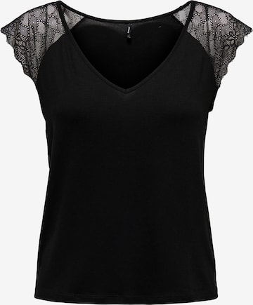 T-shirt 'PETRA' ONLY en noir : devant