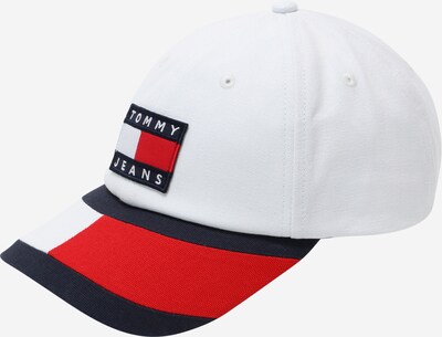Tommy Jeans Шапка с козирка в нейви синьо / червено / бяло, Преглед на продукта