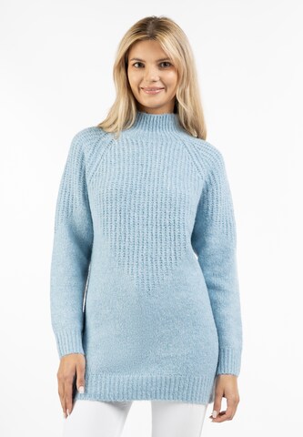 usha WHITE LABEL Pullover i blå: forside