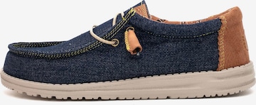 HEY DUDE Moccasins 'Wally' in Blue: front