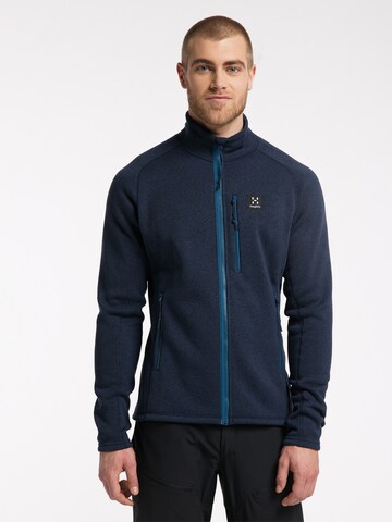 Haglöfs Athletic Fleece Jacket 'Risberg' in Blue: front