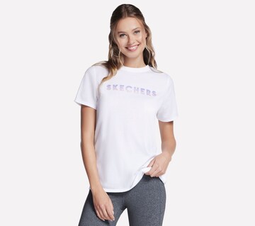 SKECHERS Shirt in White: front