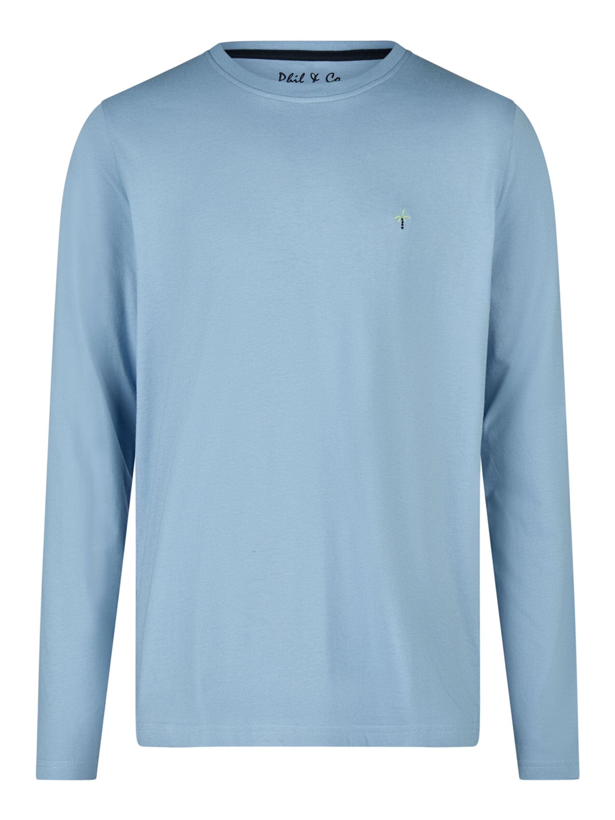 Phil & Co. Berlin Pajamas long 'Fashionable' in Blue