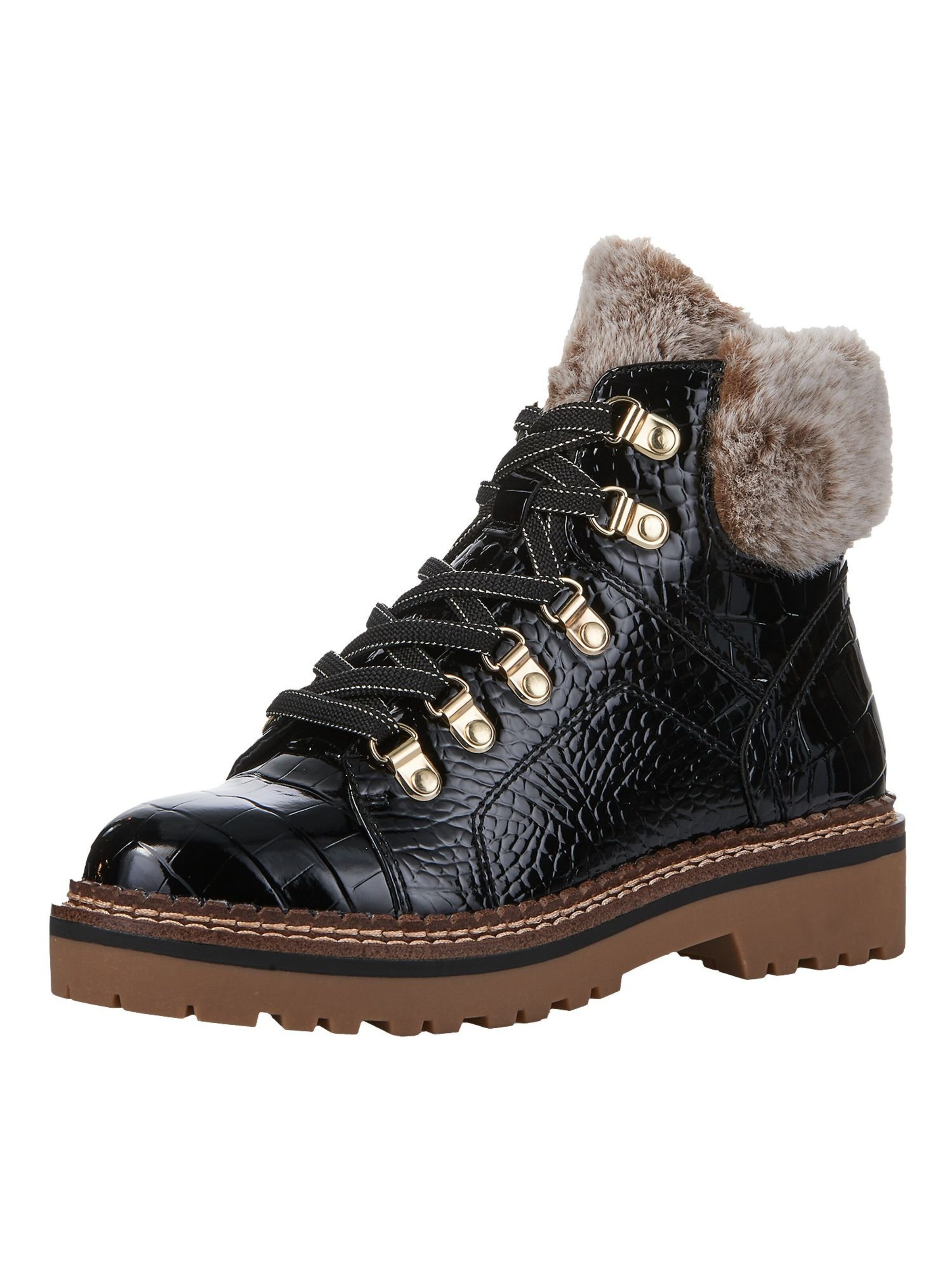 Bottines à lacets Tamaris en noir : devant