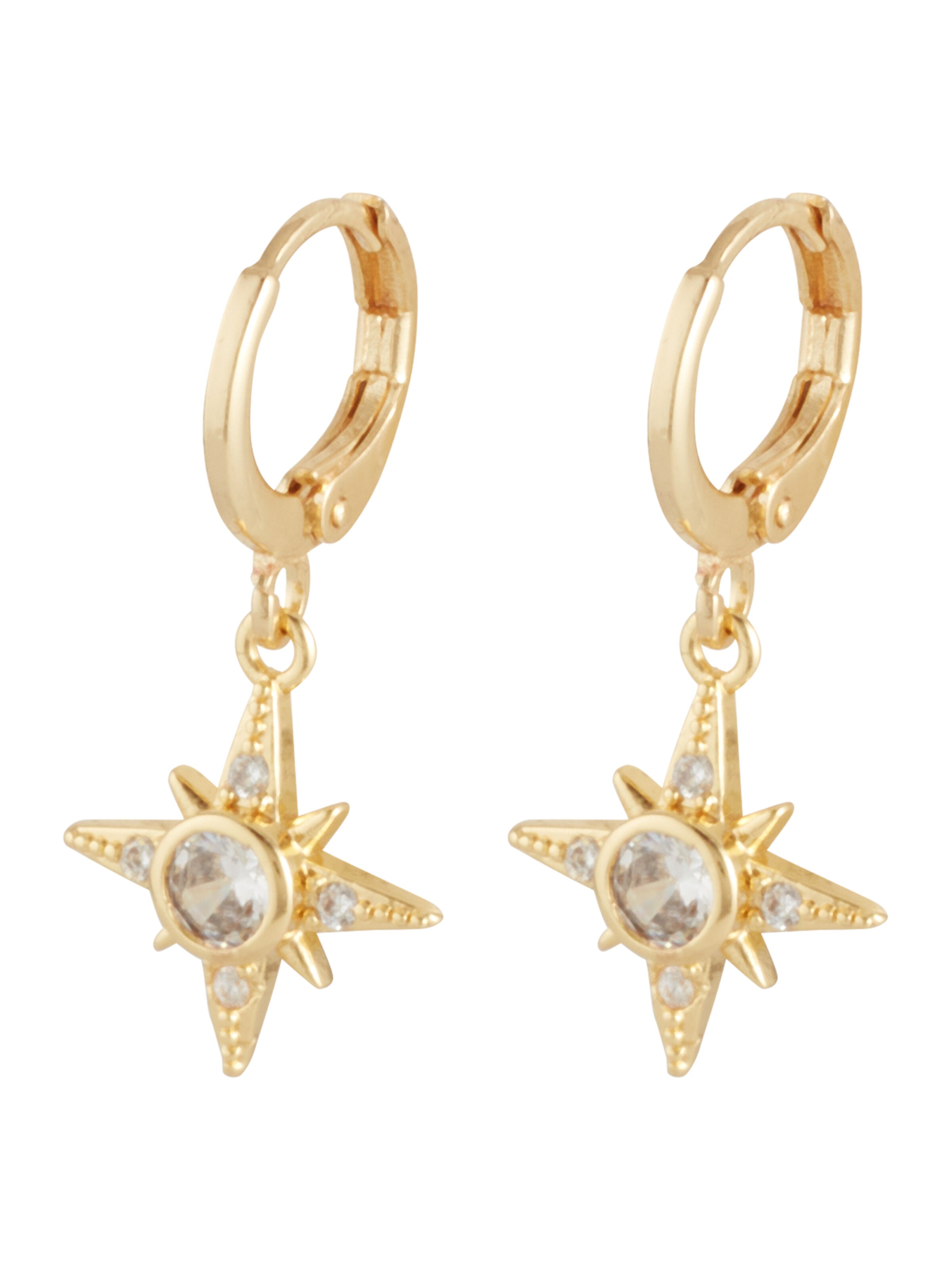 Boucles d'oreilles 'Nordstern' Fräulein Wunder en or : devant