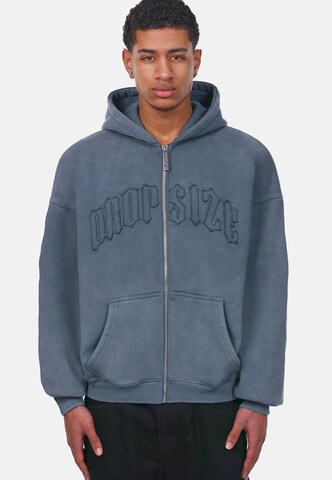 Giacca di felpa di Dropsize in grigio: frontale