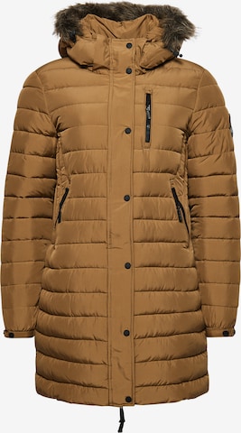 Manteau d’hiver Superdry en vert : devant