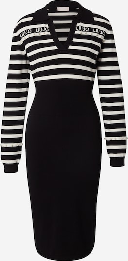 Megzta suknelė iš Liu Jo, spalva – juoda / balta, Prekių apžvalga