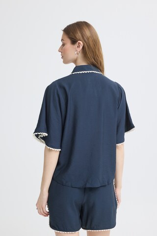 Chemisier 'IHLENI' ICHI en bleu