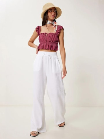 Wide Leg Pantalon 'Hose' Happiness İstanbul en blanc